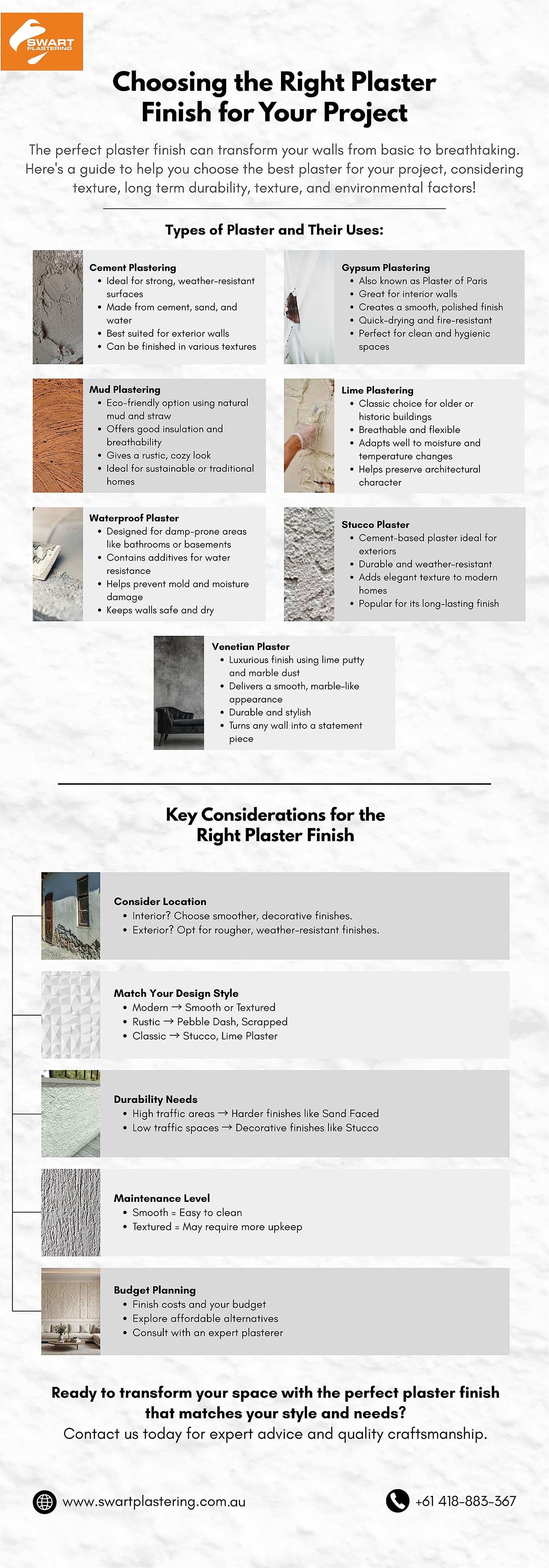 Choosing the Right Plaster Finish